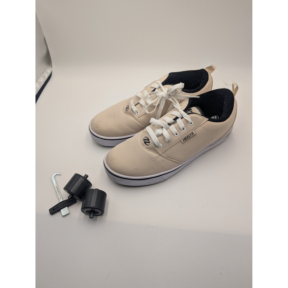 Heelys Fats Style Large Skate Shoes Mens 10 Tan Black Removable Wheels Tool